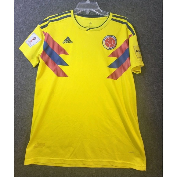 adidas Other - Adidas Colombia National Team Yellow Jersey XL Climacool Short Sleeve Yellow